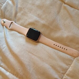 Smartwatch with Beige Band